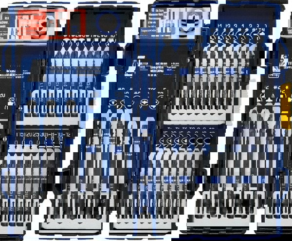 Power Screwdriver Bit Set Drive Set: 20 Pc, #1 to #3